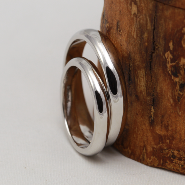 Handmade Platinum Rings with a Polished Finish