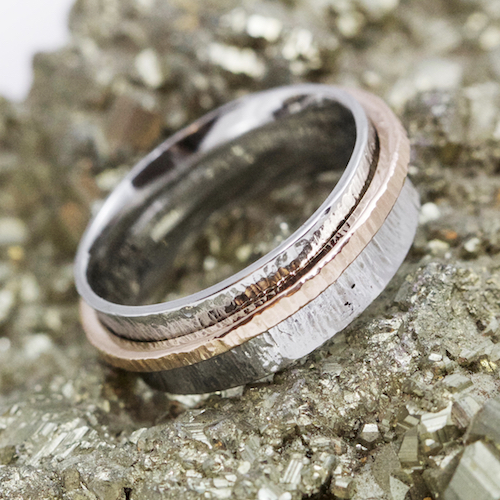 platinum spinner ring