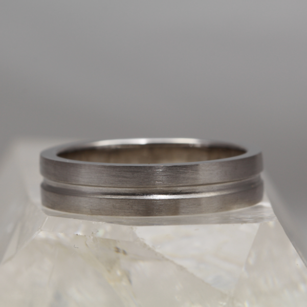 Eco Platinum Mens Wedding Ring