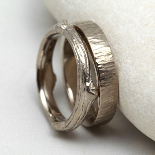 Recycled White Gold Wedding Rings