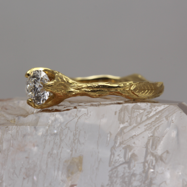 Ethical 18ct Gold Twig Engagement Ring