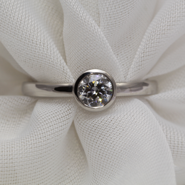 Recycled Platinum Engagement Ring