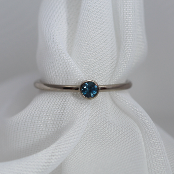 white gold sapphire ring