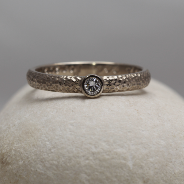 Handmade delicate engagement ring