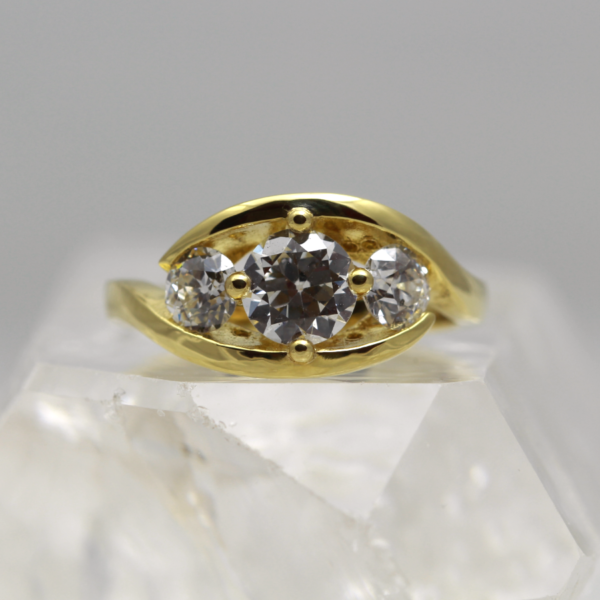 handmade diamond engagement ring