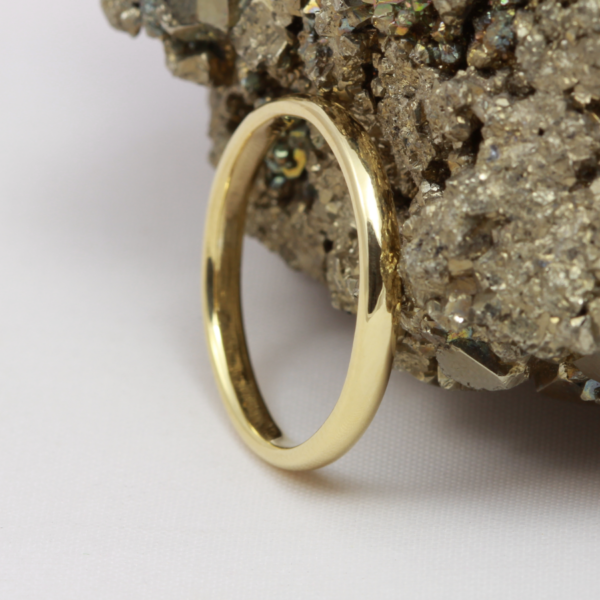 Handmade Gold Ring with a Polished Finish