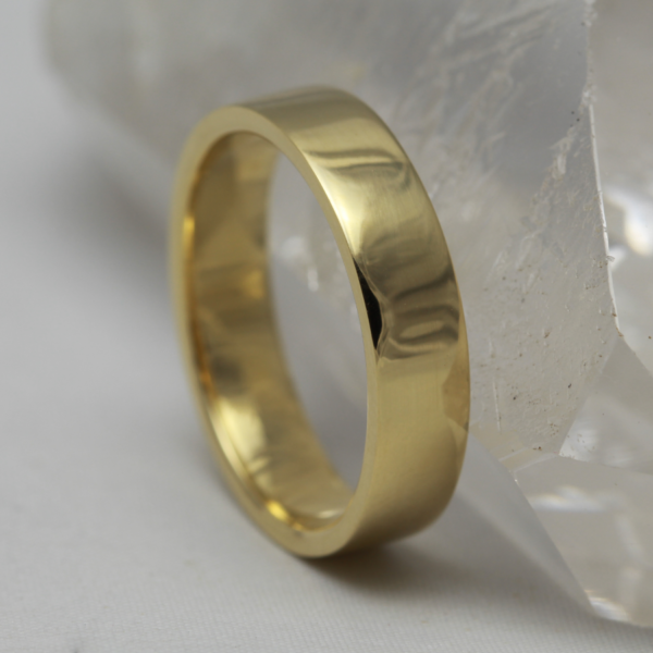 Handmade Gold Ring with a Polished Finish