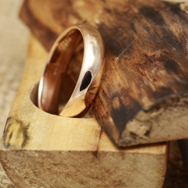 Hand crafted Rose Gold Ring with a Polished Finish