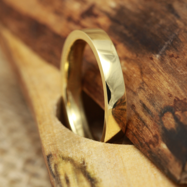Hand Crafted Gold Ring with a Polished Finish