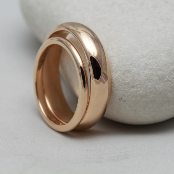 Handmade Rose Gold Rings with a Polished Finish