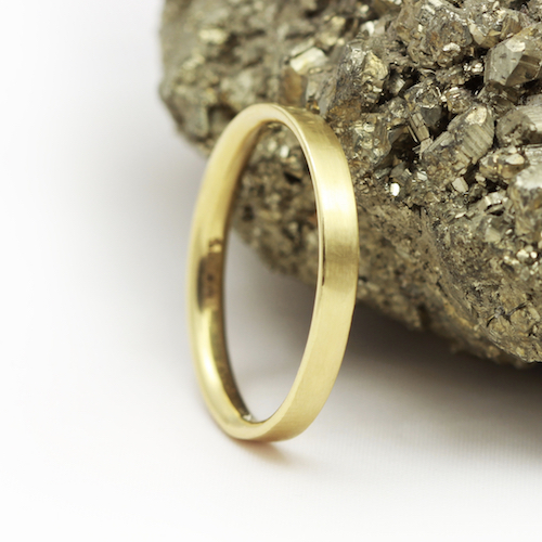 Eco Friendly 18ct Gold Ring with a matt Finish