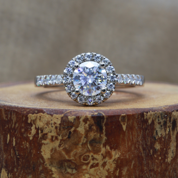 Eco White Gold Diamond Engagement Ring