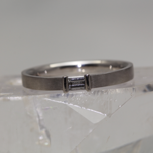 Eco Platinum Diamond Engagement Ring