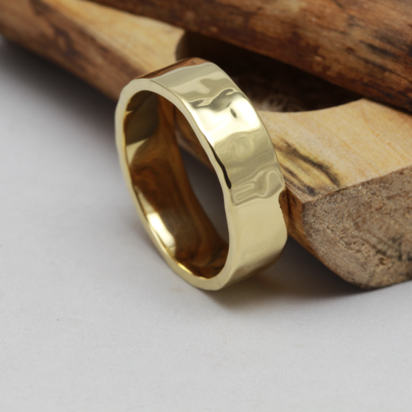 Eco Gold Ring with a Mirror Finish
