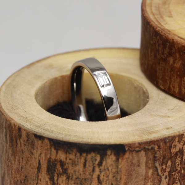 Ethical Baguette Diamond Engagement Ring
