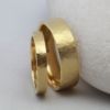 Recycled Gold Rings with a Hammered Finish