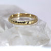 delicate hammered wedding ring