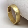mens 18ct gold rustic ring