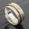 silver spinner ring