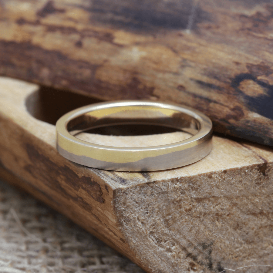 Mixed Metal Wedding Ring