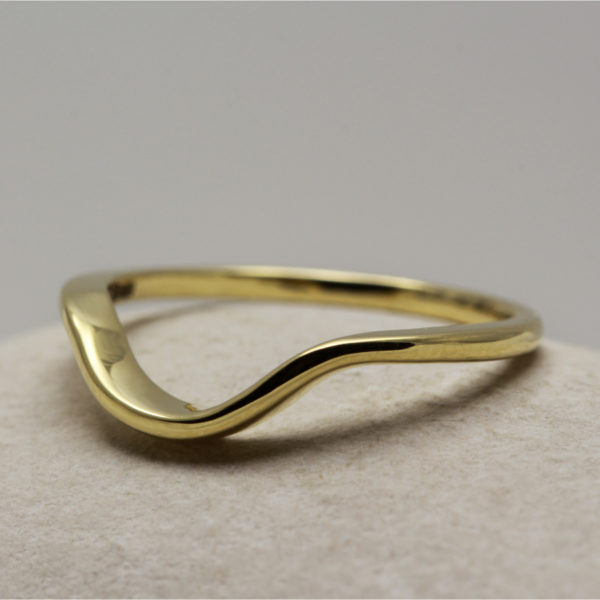 Ethical Bespoke Curved wedding ring