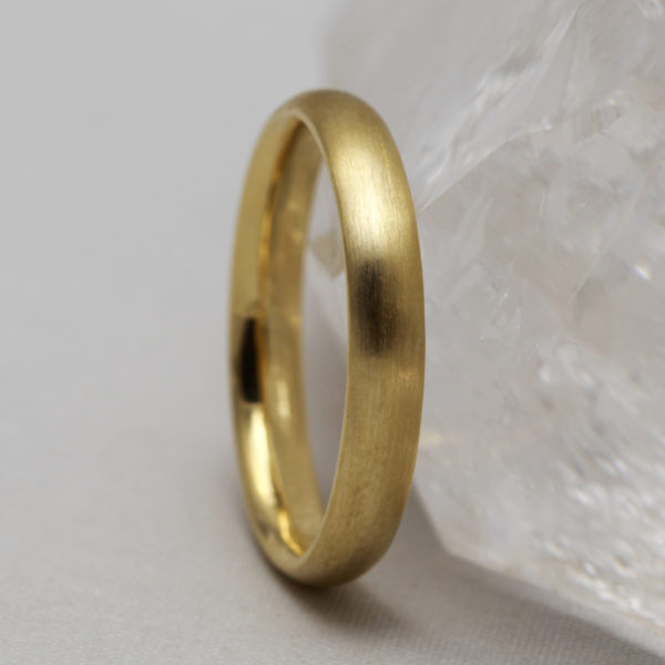 Handmade Gold Ring with a Matt Finish