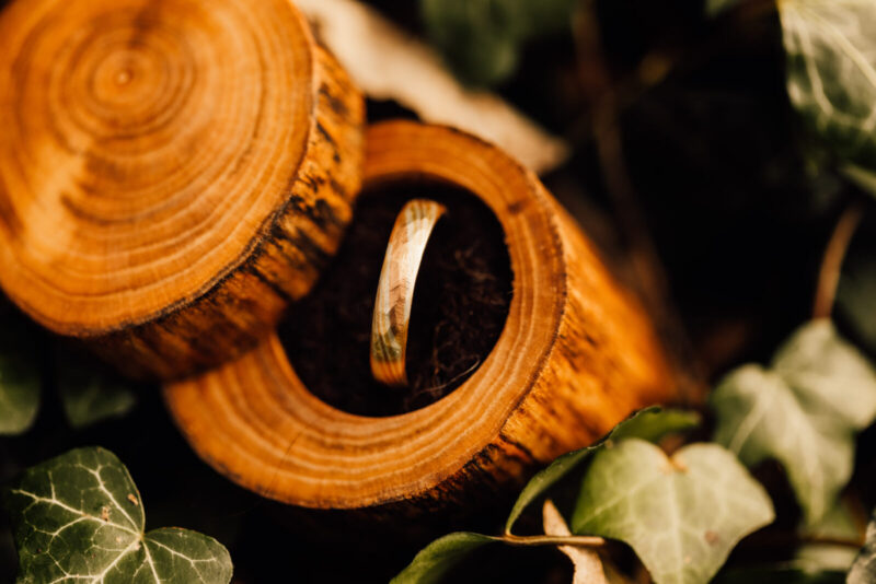 Handmade wooden ring boxes