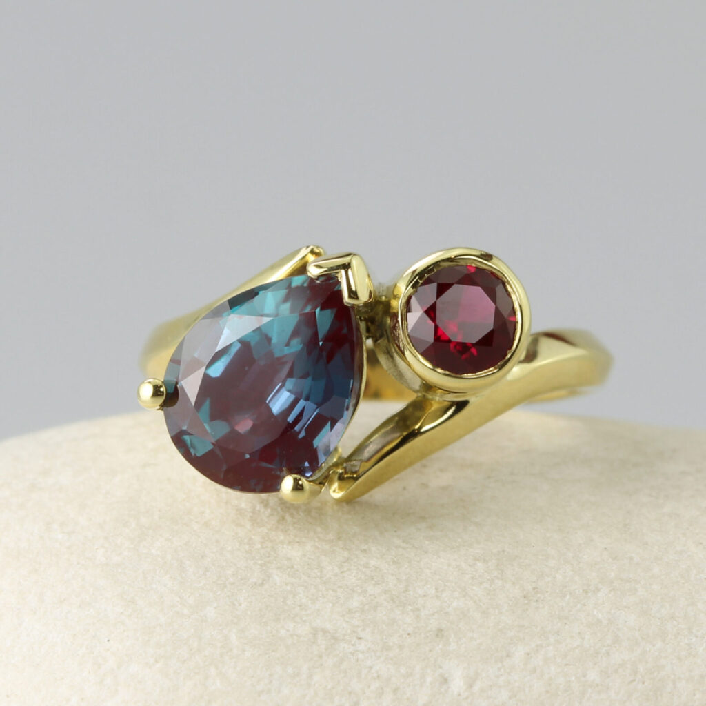 Alexandrite And Ruby Ring