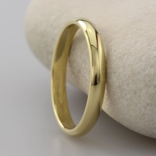 The Wanlock:  Recycled 18ct Gold Wedding Ring with Polished finish