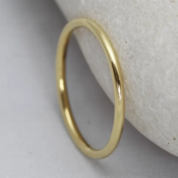 Handmade 18ct Yellow Gold Stacking Spacer Ring