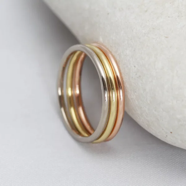 Handmade 18ct Yellow Gold Stacking Spacer Ring