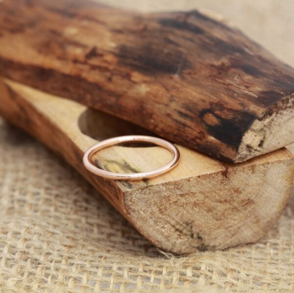 Handmade 18ct Rose Gold Stacking Spacer Ring