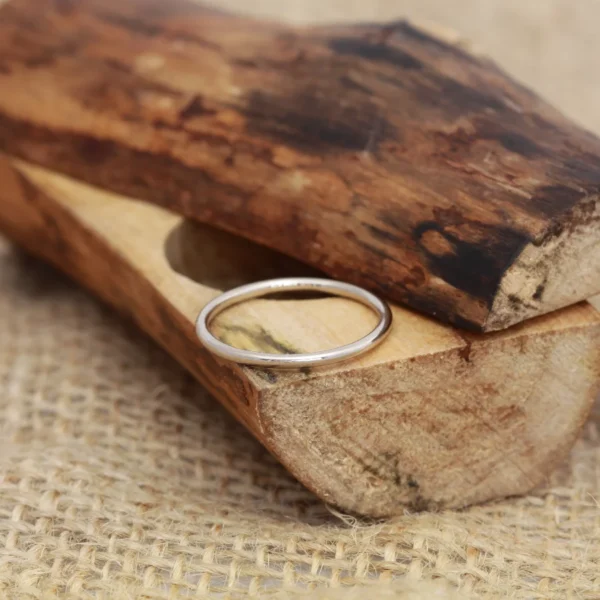 Handmade 14ct White Gold Stacking Spacer Ring