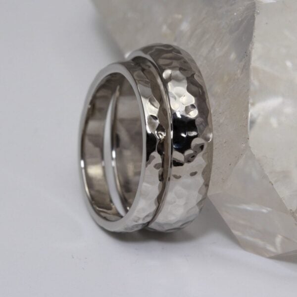 The Glenshees: Ethical 950 Platinum Matching Wedding Ring Set
