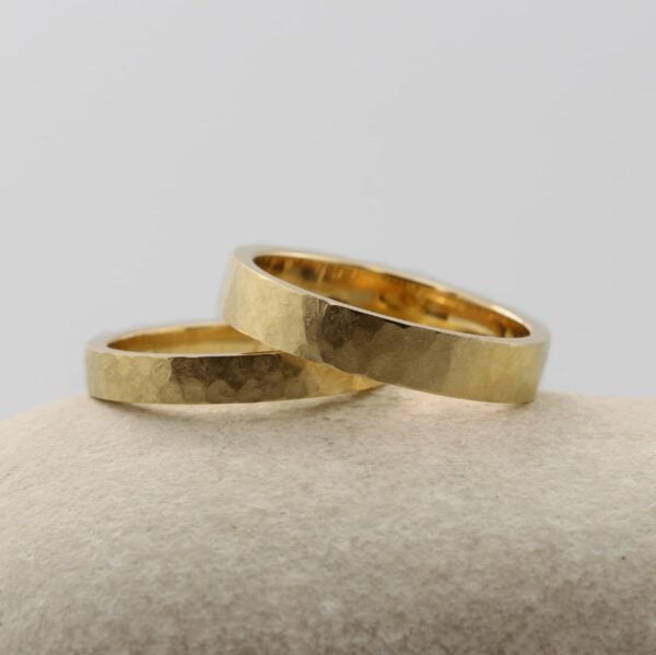 The Cavanacaws: Ethical Matching 18ct Yellow Gold Wedding Ring Set