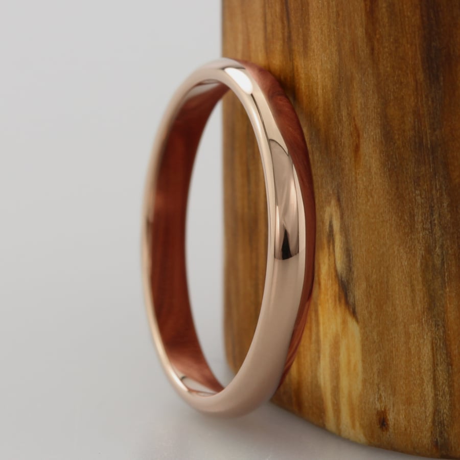 Ethical Rose Gold Wedding Rings Handmade Rings J&E