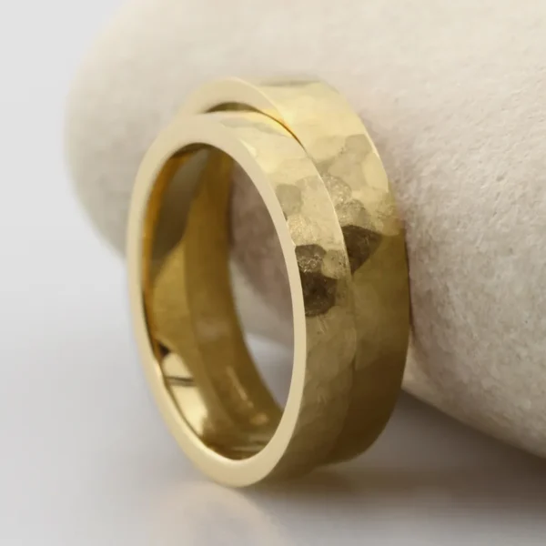 The Cavanacaws: Ethical Matching 18ct Yellow Gold Wedding Ring Set