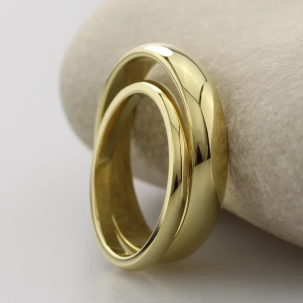 The Wanlocks: Ethical 18ct Gold Matching Wedding Ring Set