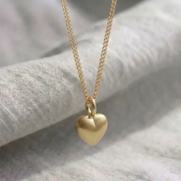 Handmade 18ct Yellow Gold Bubble Heart Pendant